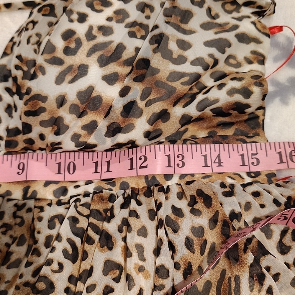 Nordstrom Meghan LA Enchanted Garden Leopard Print Maxi Dress XL - Picture 13 of 13